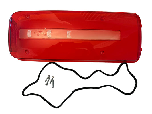 Rear combination tail lamp/light lens + screws + seal, RH and LH, fitting DAF CF, LF, XF