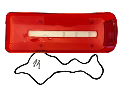 Rear combination tail lamp/light lens + screws + seal, RH and LH, fitting DAF CF, LF, XF