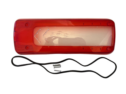Tail lamp lens (short), LH & RH, fitting Volvo FM