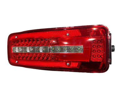 LED rear / tail combination lamp passenger side / LH, round side connector, fitting DAF LF, CF, XF