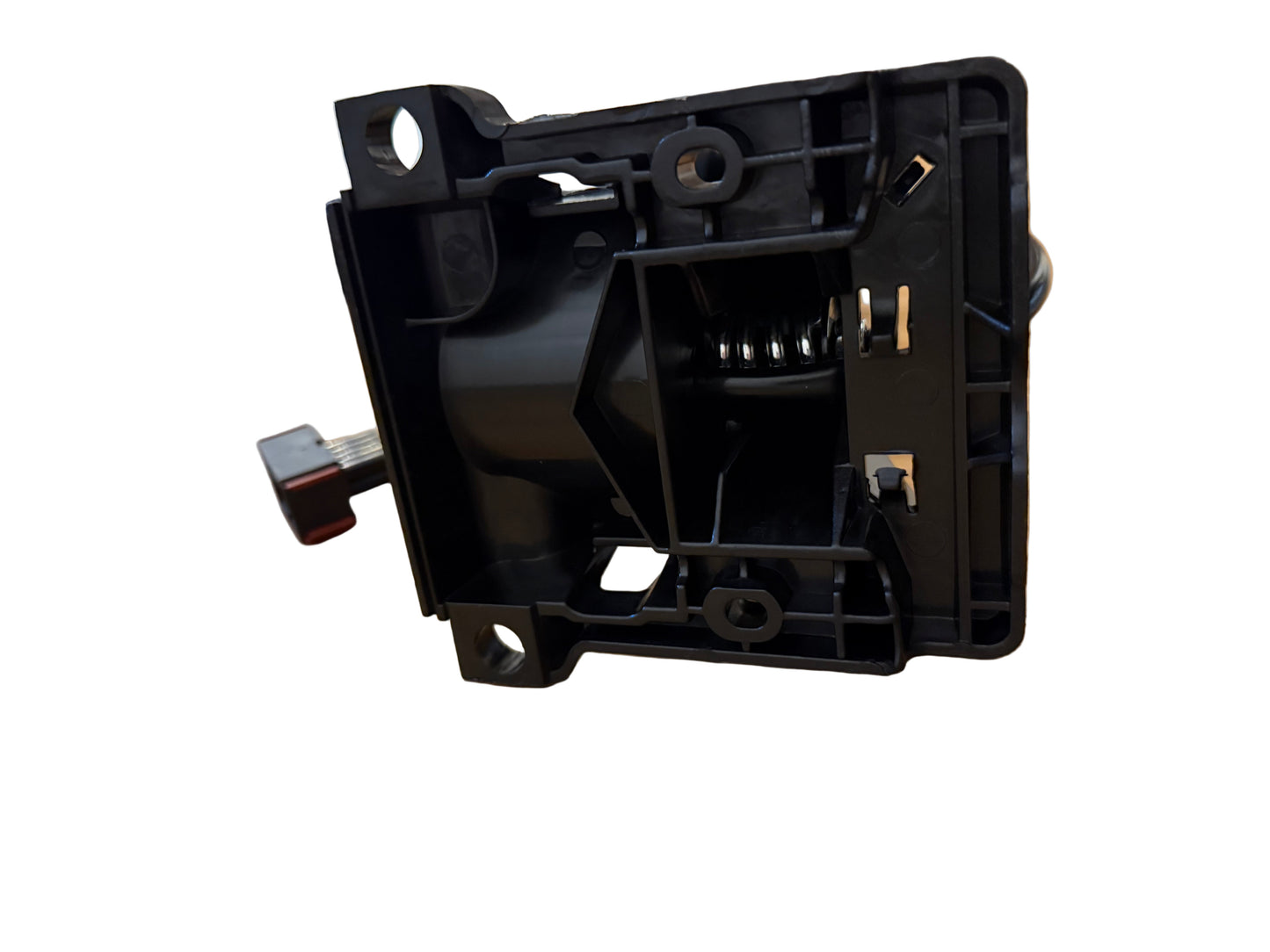 Rear view, long arm mirror arm, fully assembled mirrors on arm, heated, electrical adjusting (wide angle mirror adjusts manually), with temperature senor and door cover, RH, RHD, fitting DAF LF, Renault Midlum/Premium/Kerax, Volvo FL/FE